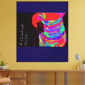 Reddish-Orange Fox Warrior Princess  Canvas Afdruk (Insitu (Woonkamer))