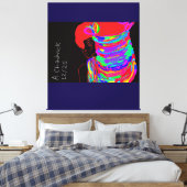 Reddish-Orange Fox Warrior Princess  Canvas Afdruk (Insitu (Slaapkamer))