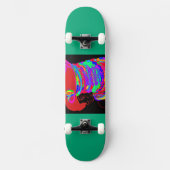 Reddish-Orange Fox Warrior Princess Skateboard (Recto)