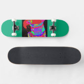 Reddish-Orange Fox Warrior Princess Skateboard (Horizontaal)