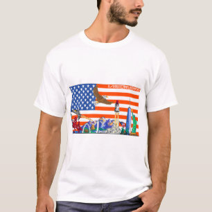 Reddit R Place Usa Flag T-shirt
