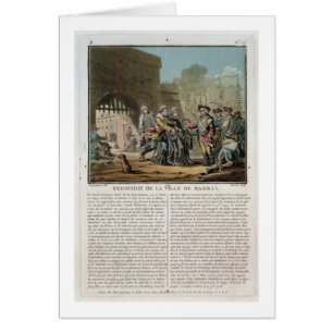 Reddition de la ville de Madras, 1746, gravé par