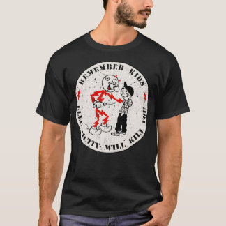 Reddy Kilowatt herinnert zich dat kinder elektrici T-shirt