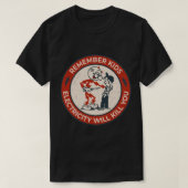 Reddy Kilowatt, onthoud dat kinder elektriciteit z T-shirt (Design voorkant)