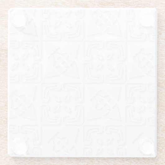 “Redelijk duidelijk” Glazen Onderzetter (Achterkant)