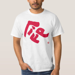 Redelijke rode voorafdruk t-shirt
