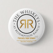 Redemption Ranch Whiskeys Logo Button (Voorkant)