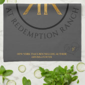 Redemption Ranch Whiskeys Logo serviette de cuisin (Plié)