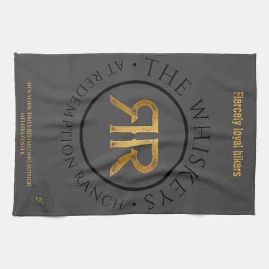 Redemption Ranch Whiskeys Logo serviette de cuisin (Horizontal)
