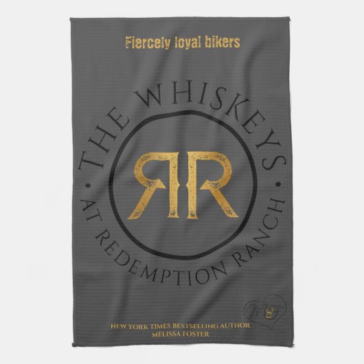 Redemption Ranch Whiskeys Logo serviette de cuisin (Vertical)
