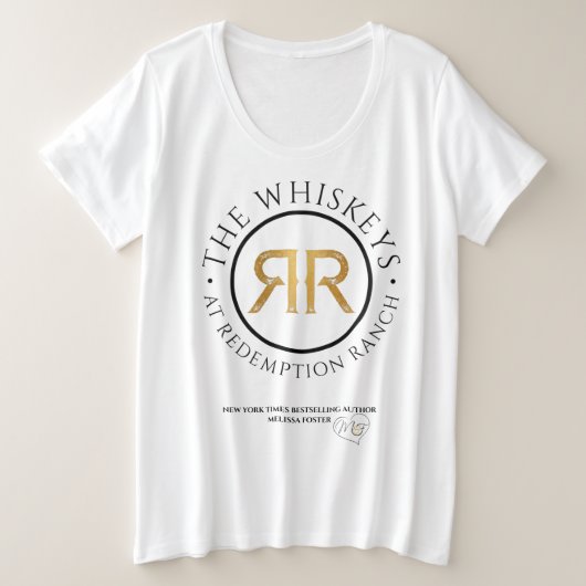 Rédemption Ranch Whiskeys Logo T-shirt jusqu'à 4x (Design devant)