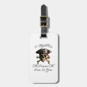 Reden dat het tandvlees een piraatschedel is bagagelabel (Voorkant verticaal)