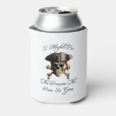 Reden dat het tandvlees een piraatschedel is blikjeskoeler (Blikje Achterkant)