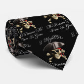 Reden dat het tandvlees een piraatschedel is stropdas (Opgerold)