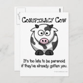 Reden om paranoïde te zijn briefkaart (Voorkant / Achterkant)