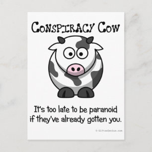 Reden om paranoïde te zijn briefkaart