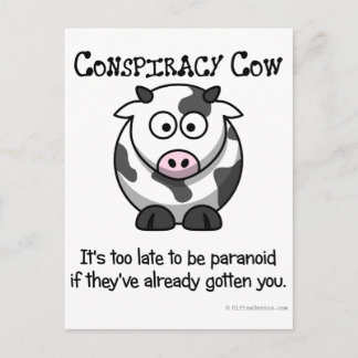 Reden om paranoïde te zijn briefkaart
