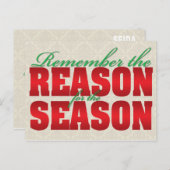 Reden voor het briefkaart van de winterzonsonderga (Voorkant / Achterkant)