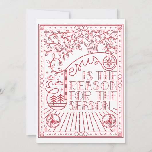 Reden voor het kerstseizoen kaart (Voorkant)