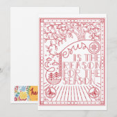 Reden voor het kerstseizoen kaart (Voorkant / Achterkant)