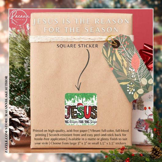 Reden voor het seizoen Kerst sticker