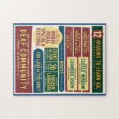 Redenen om ASL te leren. Puzzel. Legpuzzel (Horizontaal)