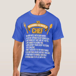 Redenen tot op heden koken koken keukenmakersmak t-shirt