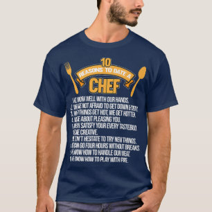 Redenen tot op heden koken koken keukenmakersmak t-shirt