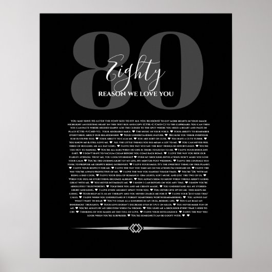 Redenen waar we van houden, 90.80.70, 60, 50, post poster (Voorkant)