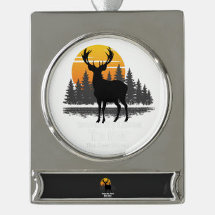 Redenen waarom ik de herten miste verzilverd banner ornament
