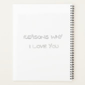 Redenen waarom ik van je Notitieboek hou (Achterkant)