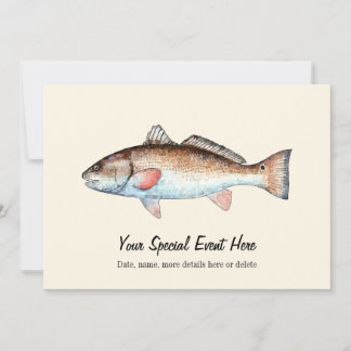 Redfish Event Invitations Kaart
