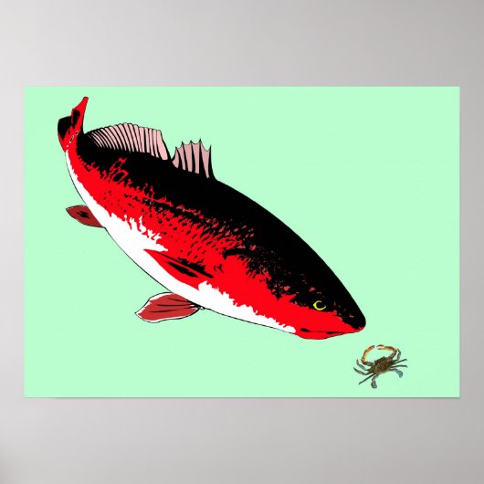 Redfish vs. Crab Print (Voorkant)