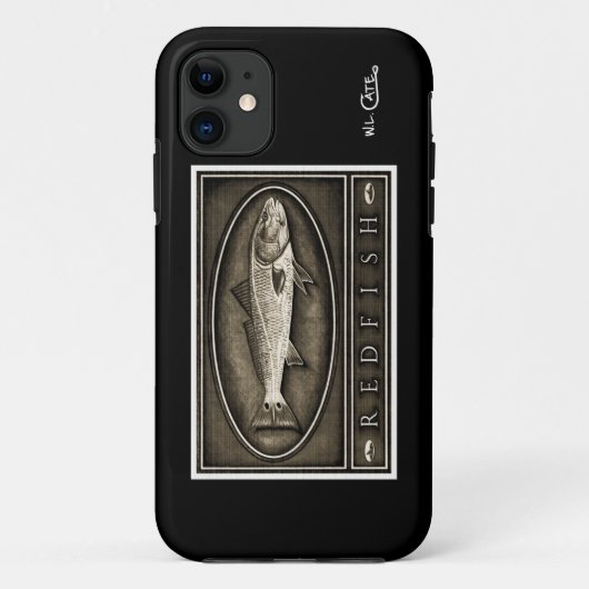 Redfish zwart-witte iPhone 5 Hoesje (Achterkant)