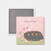 Redfoot schildpad magneet (Voorkant / Achterkant)
