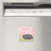 Redfoot schildpad magneet (Insitu (Vaatwasser))