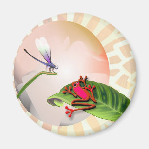 RedFrog ziet libellen Magneet