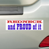Redhals en PROUD ervan Bumpersticker (Op auto)
