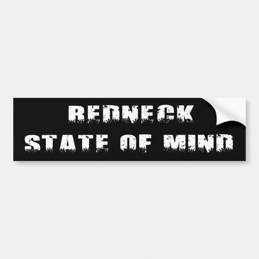 Redhals State of Mind Bumpersticker (Voorkant)