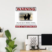 Redhals Territory Warning Poster (Thuiskantoor)
