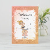 RedHead Bachelorette Party Kaart (Staand voorkant)