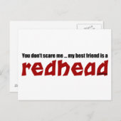 Redhead Best Friend Briefkaart (Voorkant / Achterkant)