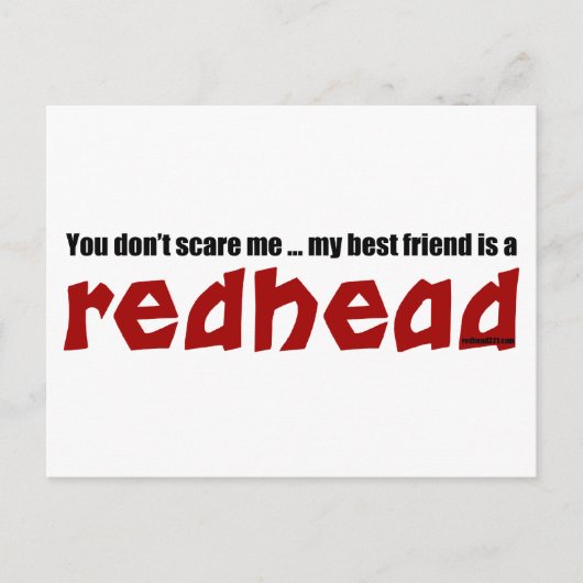 Redhead Best Friend Briefkaart (Voorkant)