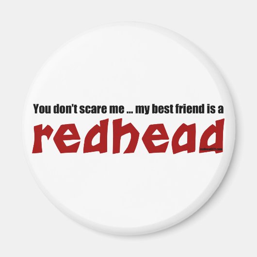 Redhead Best Friend Magneet (Voorkant)