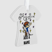Redhead Boy Rock Star Ornament (voorkant)