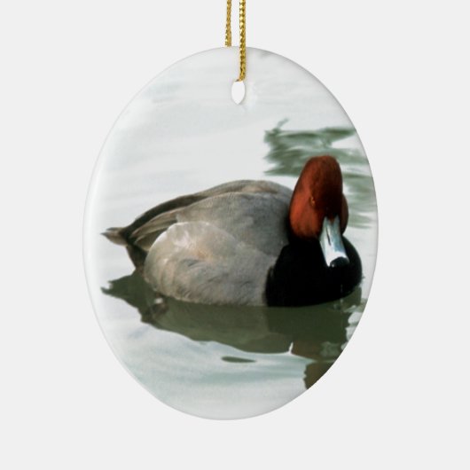 Redhead Duck Keramisch Ornament (Rechts)