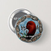 RedHead Duck pin-knop Ronde Button 5,7 Cm (Voorkant /achterkant)