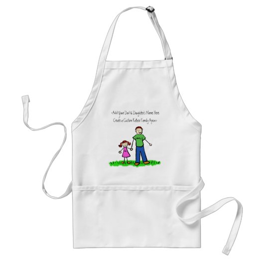 Redhead Family Vader en Daughter Custom Apron Standaard Schort (Voorkant)