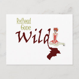 Redhead Gone Wild Briefkaart