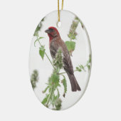 Redhead in Mint Keramisch Ornament (Links)